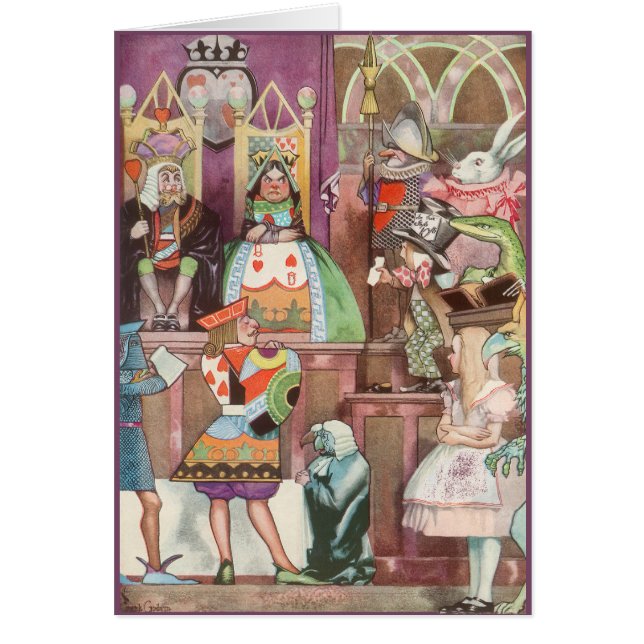 Vintage Alice in Wonderland, Queen of Hearts (Front)