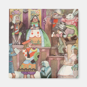 Vintage Alice in Wonderland, Queen of Hearts Magnet