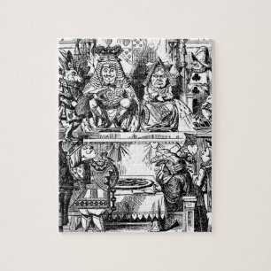 Vintage Alice in Wonderland, Queen of Hearts Trial Jigsaw Puzzle