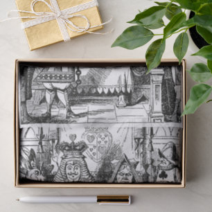 Vintage Alice in Wonderland, Queen of Hearts Trial Tissue Paper