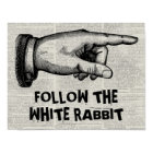 Vintage Alice in Wonderland Quote Hand Sign Poster