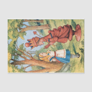 Vintage Alice in Wonderland Red Queen Decoupage Tissue Paper