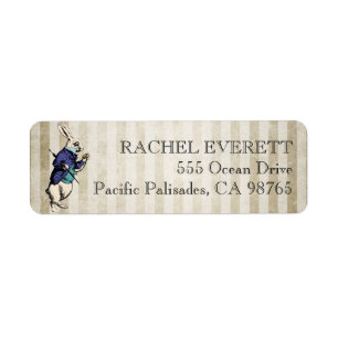 Vintage Alice in Wonderland Return Address Label