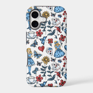 Vintage Alice in Wonderland Seamless Pattern
