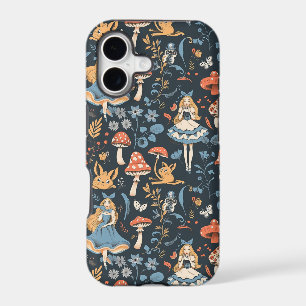 Vintage Alice in Wonderland Seamless Pattern