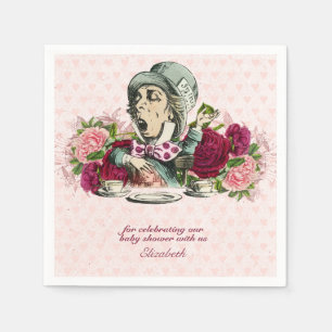 Vintage Alice In Wonderland Tea Party BABY SHOWER Napkin