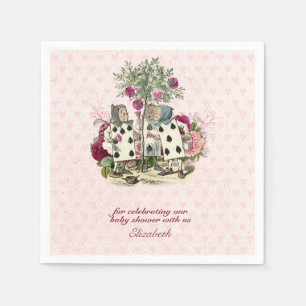 Vintage Alice In Wonderland Tea Party BABY SHOWER Napkin