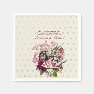 Vintage Alice In Wonderland Tea Party BABY SHOWER Napkin