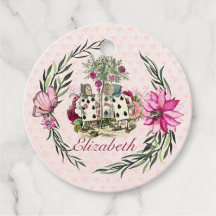 Vintage Alice in Wonderland Tea Party Custom Party Favour Tags