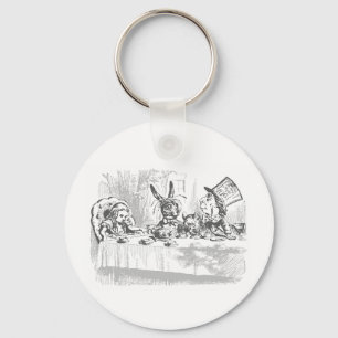 Vintage Alice in Wonderland Tea Party Keychain