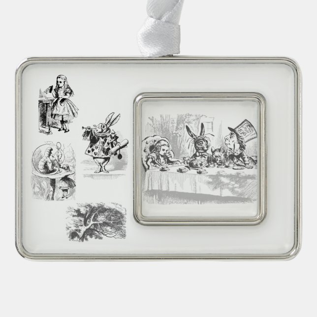 Vintage Alice in Wonderland Tea Party Ornament (Front)