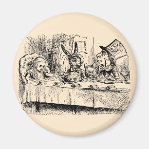 Vintage Alice in Wonderland, Tea Party Scene Magnet
