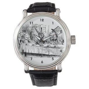 Vintage Alice in Wonderland, Tea Party Scene Watch