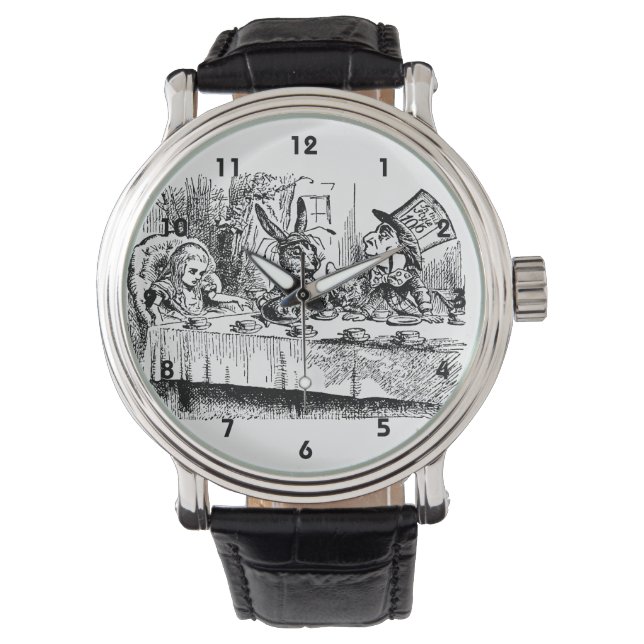 Vintage Alice in Wonderland, Tea Party Scene Watch (Front)