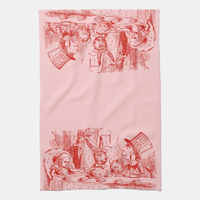 Vintage Alice in Wonderland Tea Towel (Vertical)