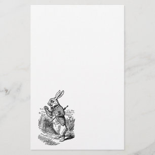 Vintage Alice in Wonderland the White Rabbit Watch Stationery