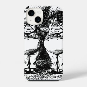 Vintage Alice in Wonderland, Tweedledum Tweedledee iPhone 14 Case