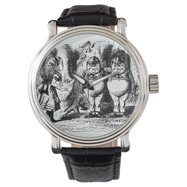 Vintage Alice in Wonderland, Tweedledum Tweedledee Watch (Front)