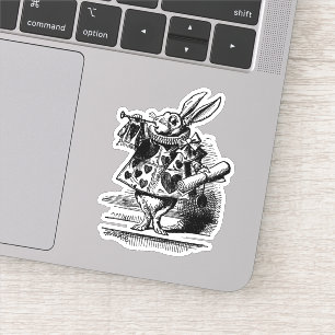 Vintage Alice in Wonderland White Rabbit as Herald