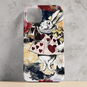 Vintage Alice in Wonderland White Rabbit Case-Mate iPhone Case
