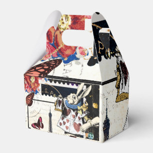 Vintage Alice in Wonderland White Rabbit Favour Box