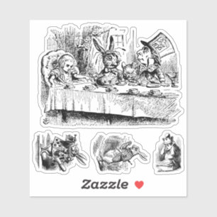 Vintage Alice in Wonderland with White Rabbit