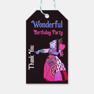 Vintage Alice in Wonderland Wonderful Birthday  Gift Tags