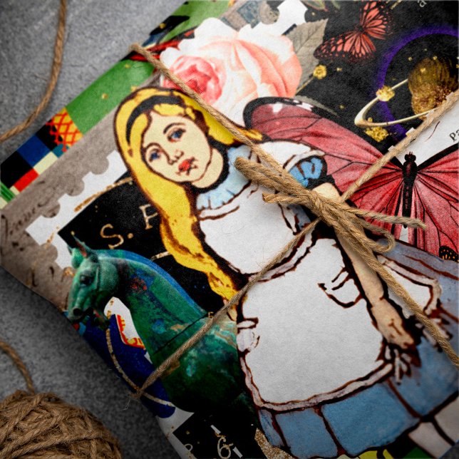 Vintage Alice in Wonderland  Wrapping Paper Sheet (Creator Uploaded)