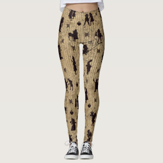 vintage Alice pattern leggings