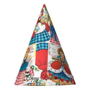 Vintage Alice / Red Riding Hood / Goldilocks Party Hat