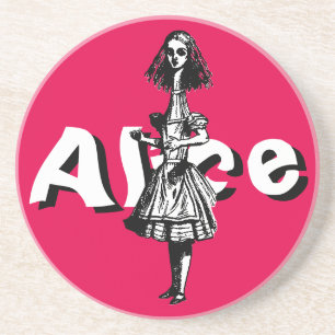 Vintage Alice Stretched in Wonderland Coaster