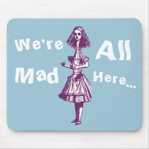 Vintage Alice Stretched in Wonderland Mouse Mat