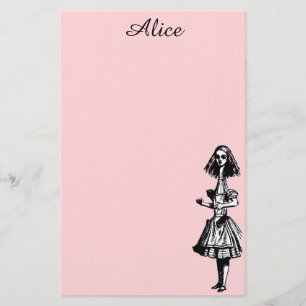 Vintage Alice Stretched in Wonderland Stationery