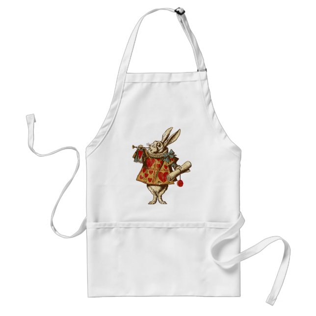 Vintage Alice White Rabbit Standard Apron (Front)