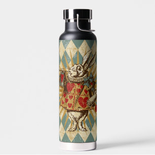 Vintage Alice White Rabbit Water Bottle