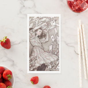 Vintage Alice's adventures in Wonderland (1907) Napkin