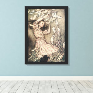 Vintage Alices Adventures in Wonderland by Rackham Canvas Print