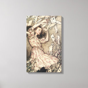 Vintage Alices Adventures in Wonderland by Rackham Canvas Print