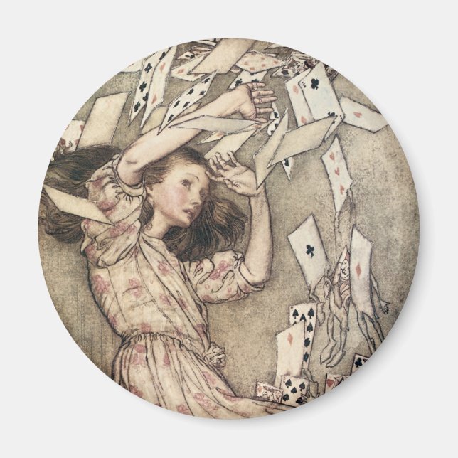 Vintage Alices Adventures in Wonderland by Rackham Magnet (Front)