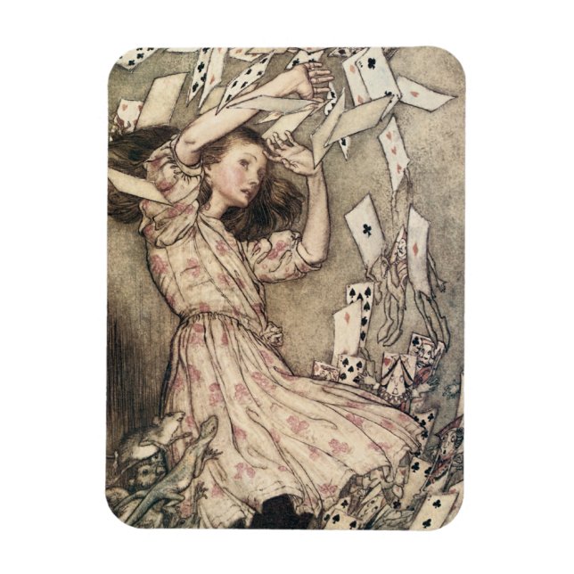 Vintage Alices Adventures in Wonderland by Rackham Magnet (Vertical)