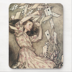 Vintage Alices Adventures in Wonderland by Rackham Mouse Mat