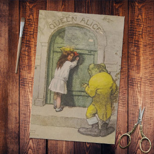 Vintage Alice's Adventures in Wonderland the Frog Tissue Paper