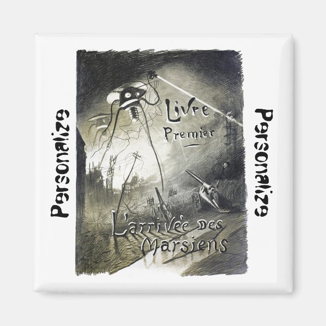 Vintage alien invasion magnet (Front)