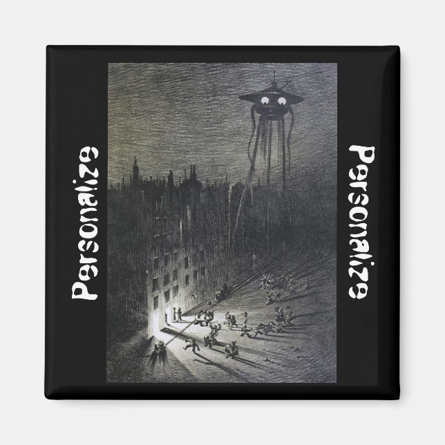 Vintage alien invasion magnet (Front)