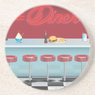 Vintage All American Diner Coaster