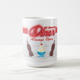 Vintage All American Diner Coffee Mug