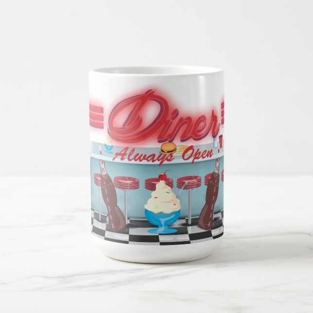 Vintage All American Diner Coffee Mug (Center)