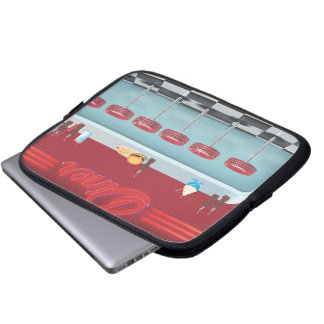 Vintage All American Diner Laptop Sleeve