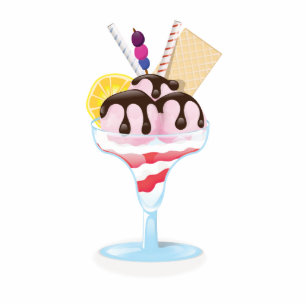 Vintage All American ice cream Standing Photo Sculpture