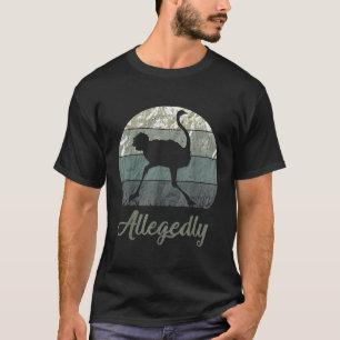 Vintage Allegedly Ostrich Ostriches Flightless Bir T-Shirt
